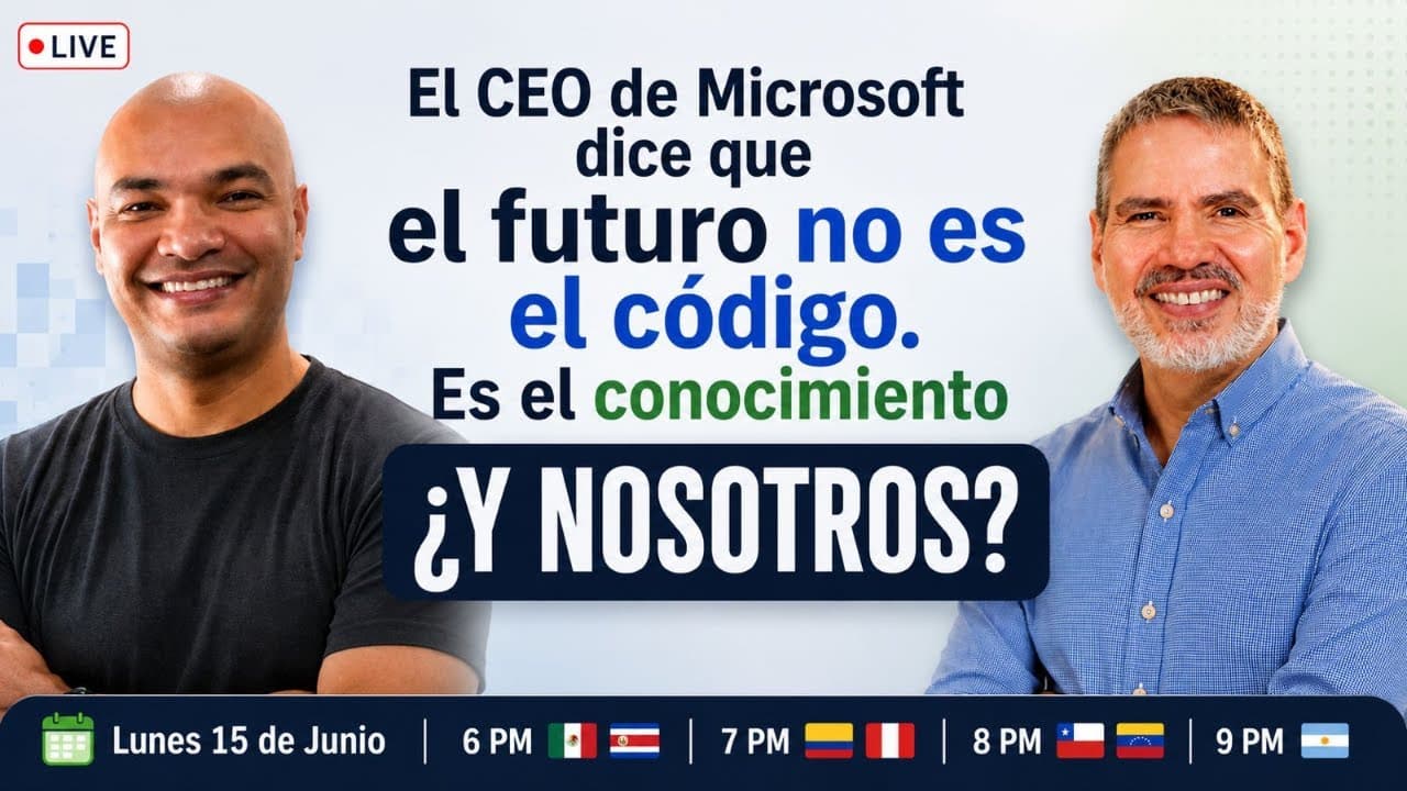 El CEO de Microsoft dice que el futuro no es el código. Es el conocimiento ¿Y nosotros?